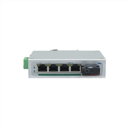 百兆1光4电安防工业交换机